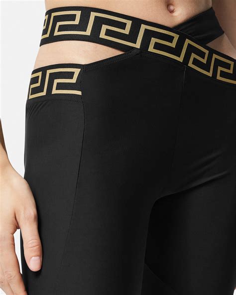 leginsy versace|versace greca gym leggings.